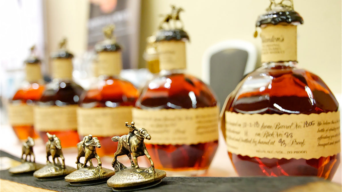 Blanton's Handmade Set of Leather Wrapped Whiskey Glasses with Gift Box —  The Official Blanton's Bourbon Shop