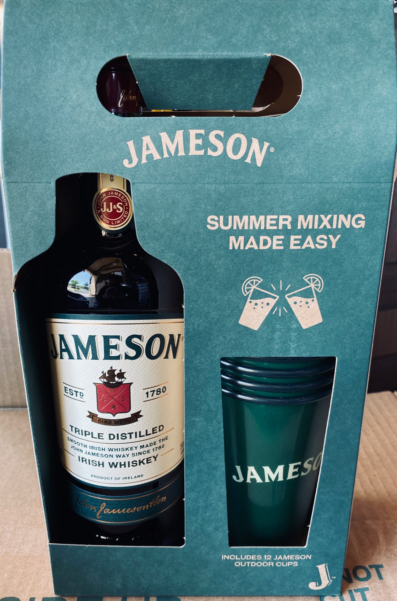 JAMESON IRISH WHISKEY Green Collector Cups Reusable Set of 12 