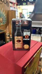 Tito's Handmade Vodka 50ml Miniature 4-Pack