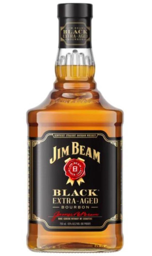 Jim Beam Black Extra Aged Old Kentucky Straight Bourbon Whiskey 750ml