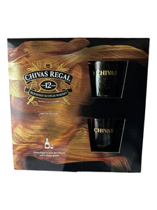 Chivas Regal 12 Year Old Limited Edition Blended Scotch Whisky with Glasses 750ml