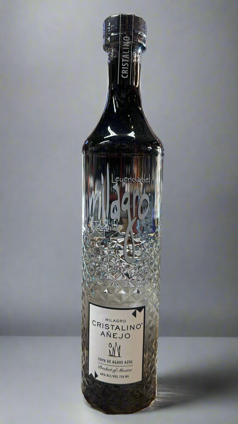 Milagro Cristalino Añejo Tequila 750ml