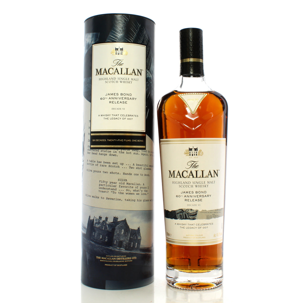 Macallan James Bond 60th Anniversary Decade VI Single Malt Scotch Whisky 700ml