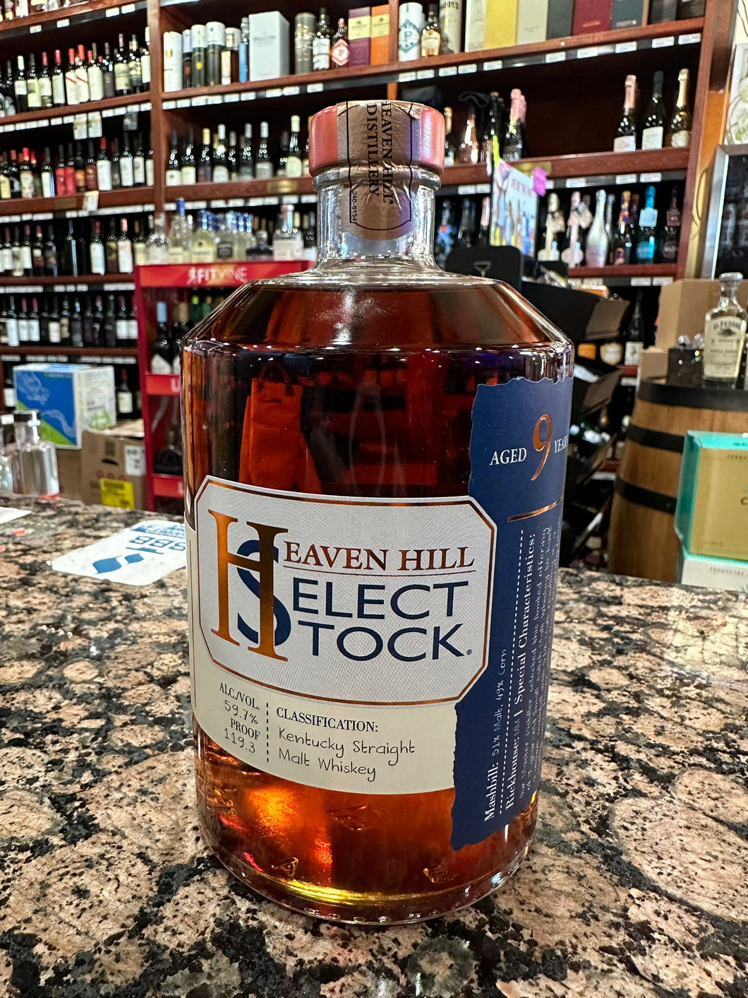 Heaven Hill Select Stock 9 Year Old Kentucky Straight Malt Whiskey