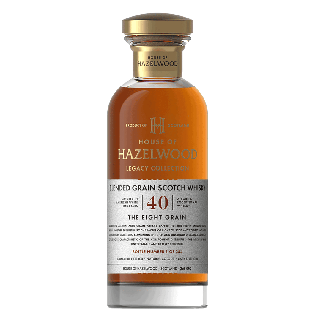 House of Hazelwood The Eight Grain 40 Year Old Blended Grain Scotch Whisky 700ml