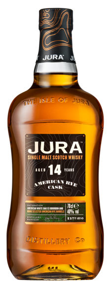 Isle of Jura 14 Year Old American Rye Cask Single Malt Scotch Whisky 750ml