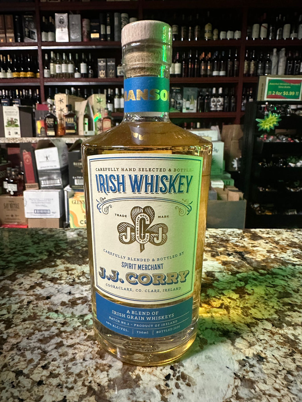 J.J. Corry The Hanson Blended Irish Whiskey 750ml