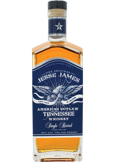 Jesse James America's Outlaw Single Barrel Tennessee Whiskey 750ml