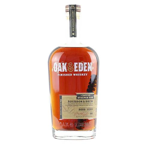 Oak & Eden Bourbon & Brew Coffee Steeped Oak Bourbon Whiskey 750ml