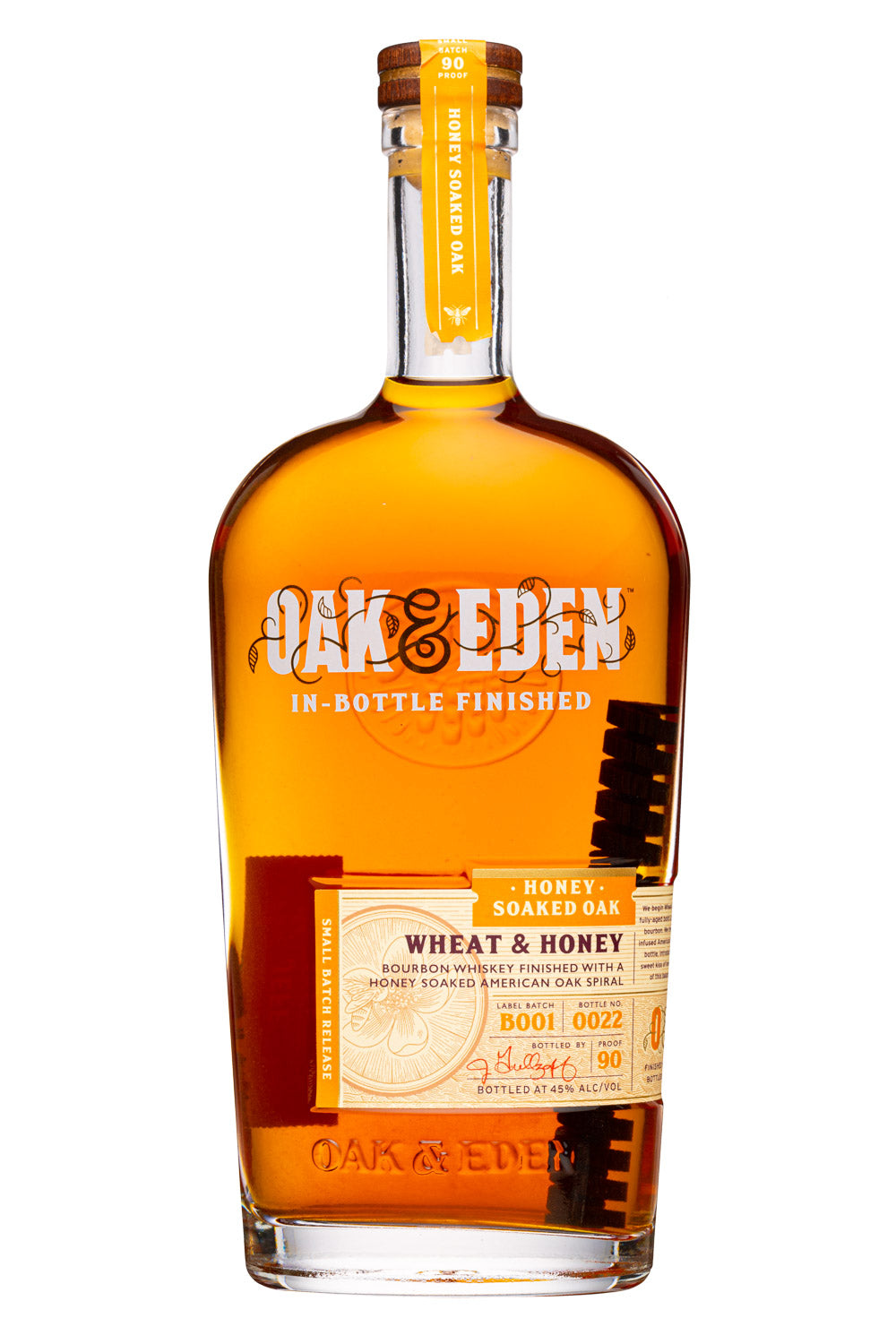 Oak & Eden Wheat & Honey Bourbon Whiskey 750ml