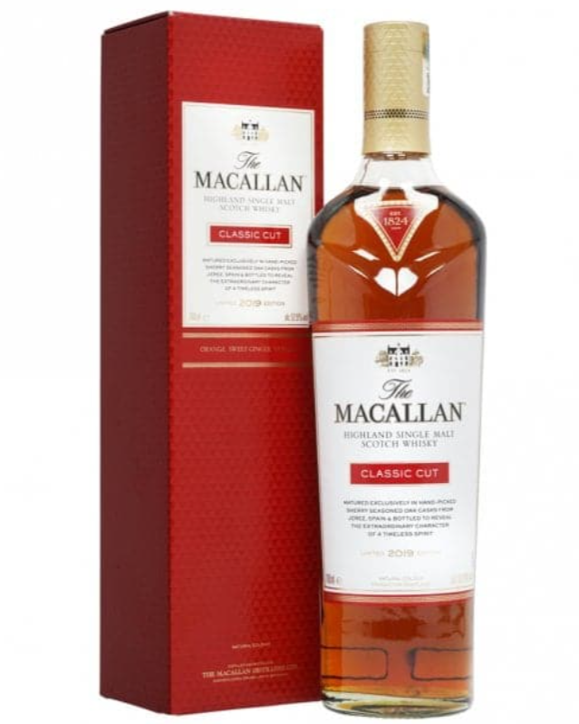 2019 Macallan Limited Edition Classic Cut Single Malt Scotch Whiskey 750ml