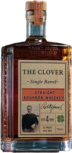 The Clover Single Barrel 4 Year Old Straight Bourbon Whiskey 750ml