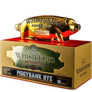 WhistlePig Piggybank Limited Gold Edition 10 Year Old Straight Rye Whiskey 750ml