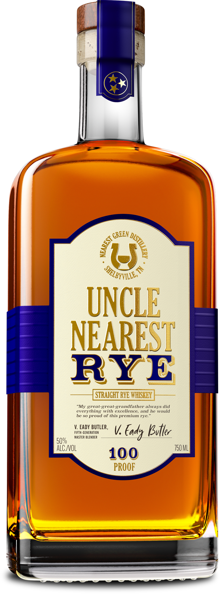 Uncle Nearest Straight Rye Whiskey 750ml