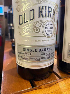 Old Kirk Single Barrel Number #8213 Kentucky Straight Bourbon Whiskey 750ml