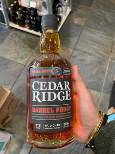 Cedar Ridge Barrel Proof Small Batch Kentucky Straight Bourbon Whiskey