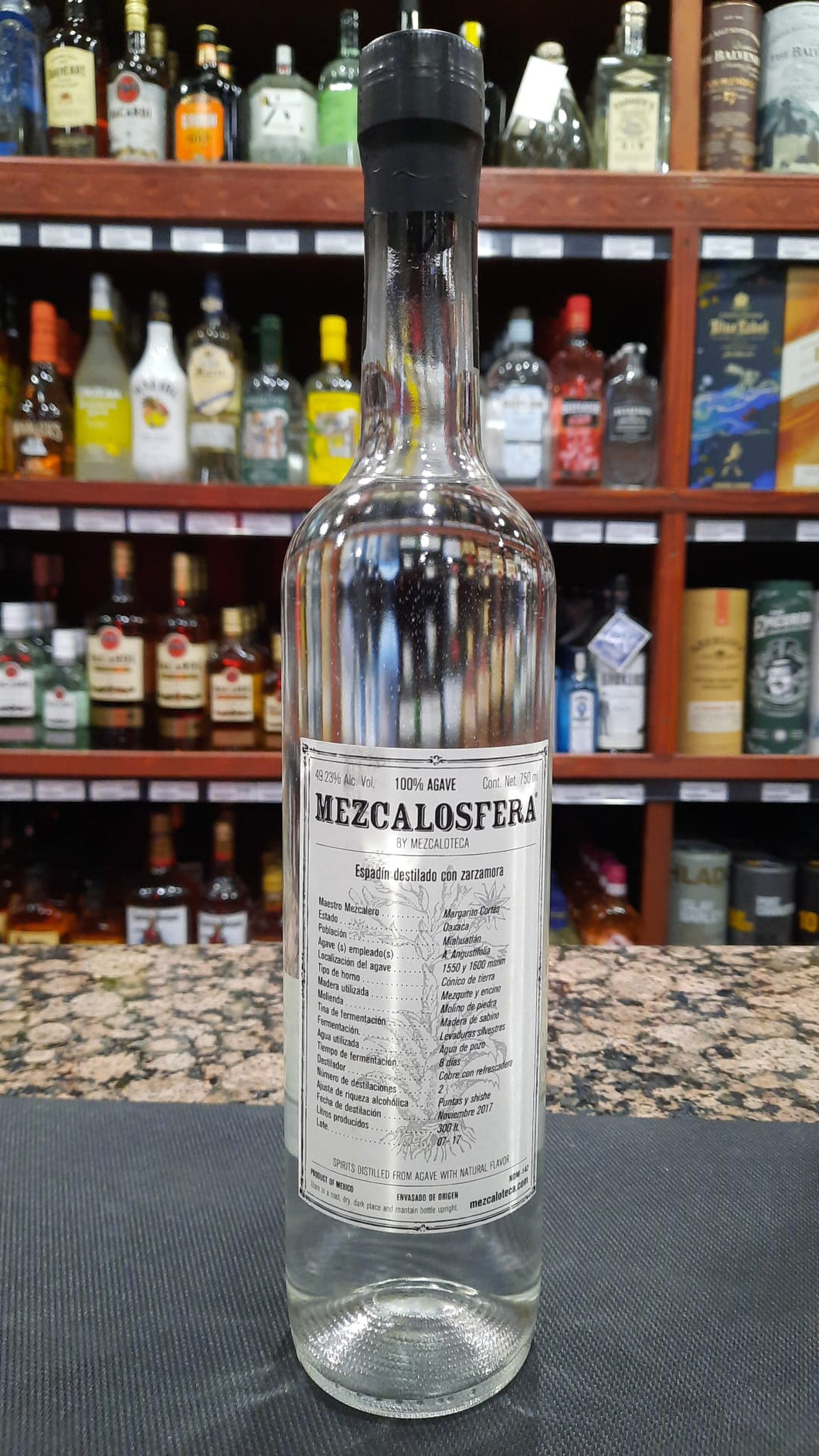 Mezcalosfera de Mezcaloteca Espadin con Zarzamora Mezcal 750ml