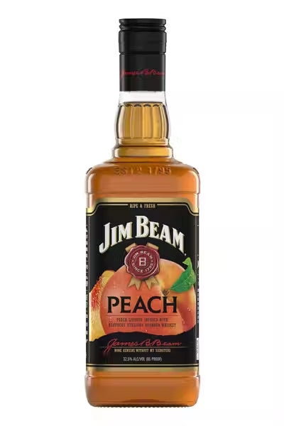 Jim Beam Peach Bourbon Whiskey 750ml