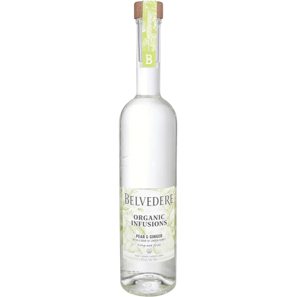 Belvedere Organic Infusions Pear & Ginger Vodka 750mL – Mega Wine